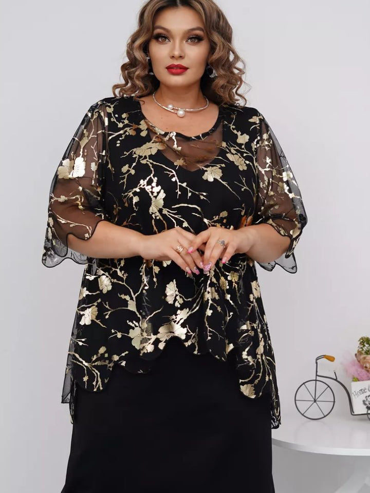 Diana - Elegant Floral Blouse
