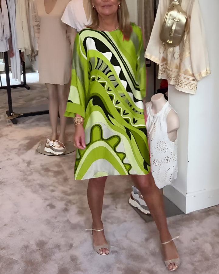 Luna - Printed Midi Dress