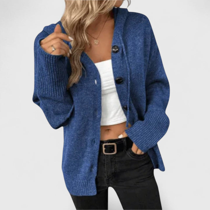 Brittan - Knitted Cardigan with Buttons