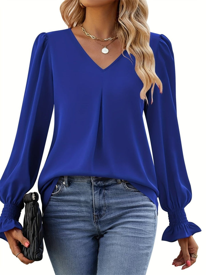Lousie - Classy V-Neck Top