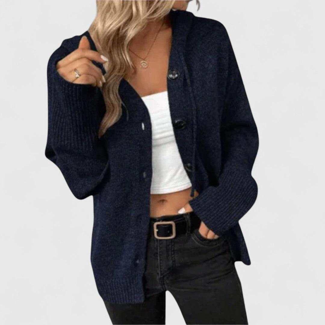 Brittan - Knitted Cardigan with Buttons