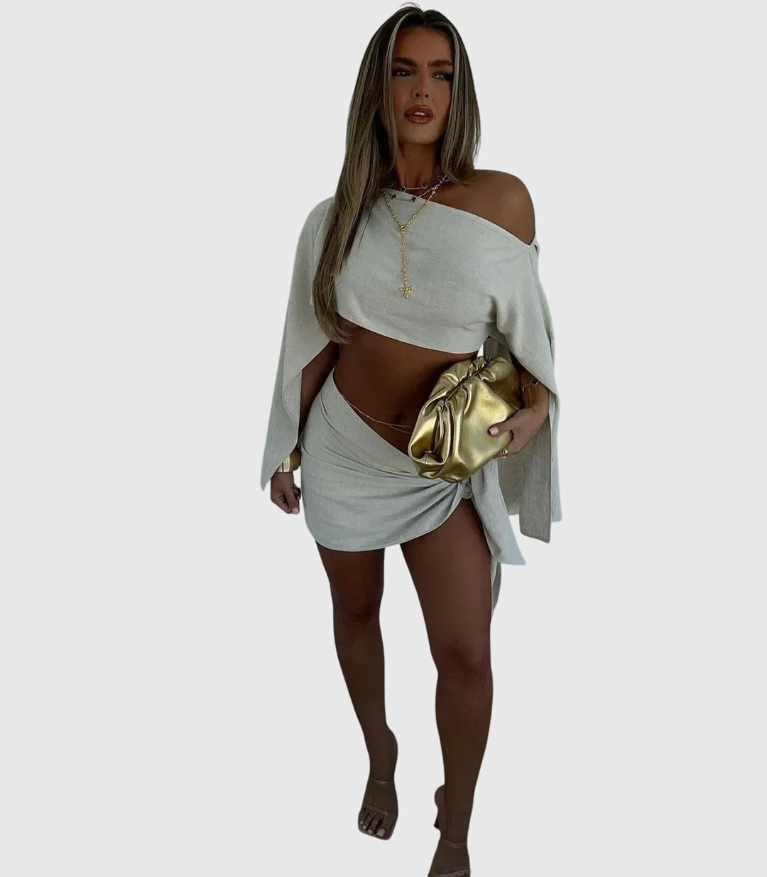 Amoura | Graceful Draped Set