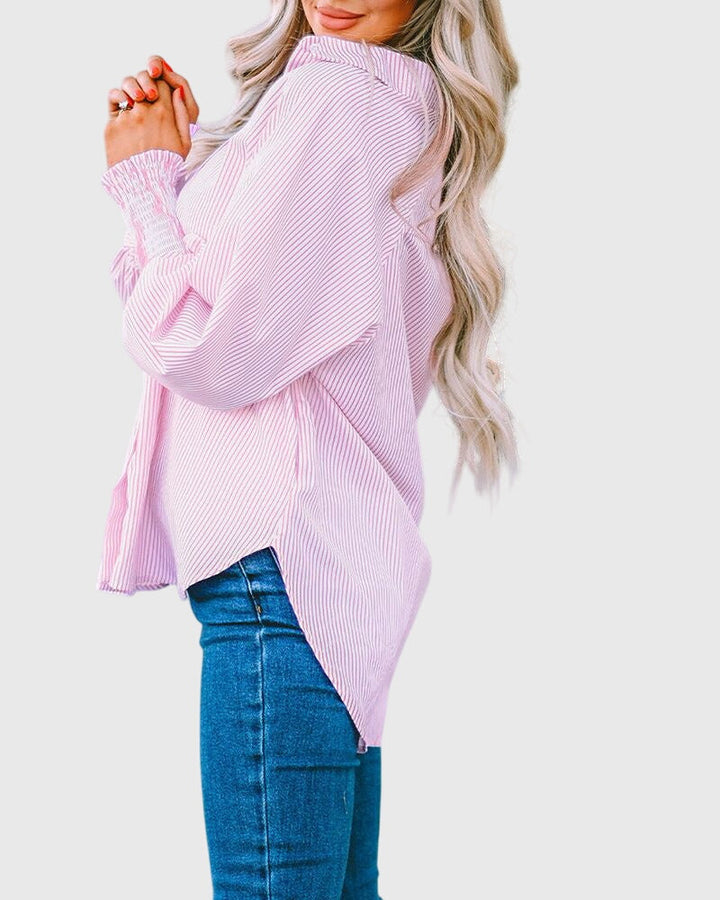 Blaine - Oversized Striped Shirt