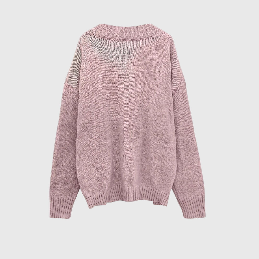Carole - V-Neck Knitted Sweater