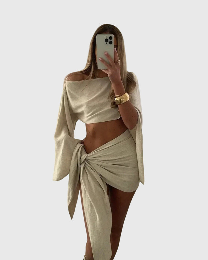 Amoura | Graceful Draped Set