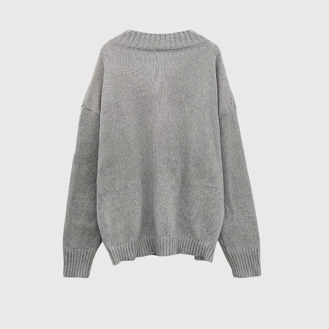 Carole - V-Neck Knitted Sweater