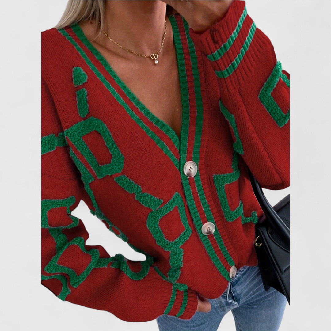 Cristine - Block Knit Cardigan