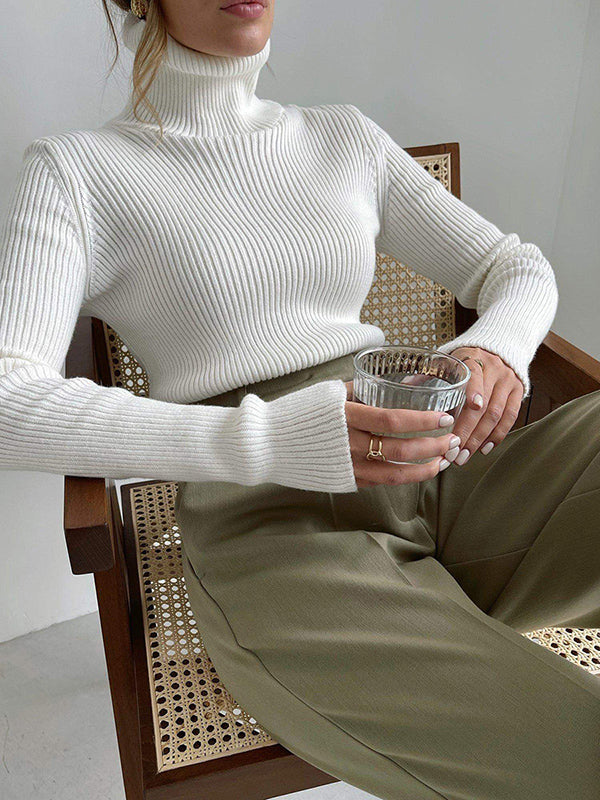 Celeste | Ribbed Turtleneck Sweater