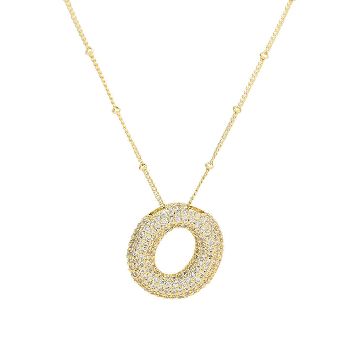 Savannah | Diamond Bubble Letter Necklace