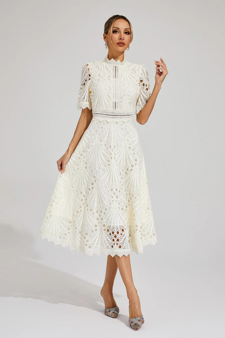 Hallie - Lace Midi Dress