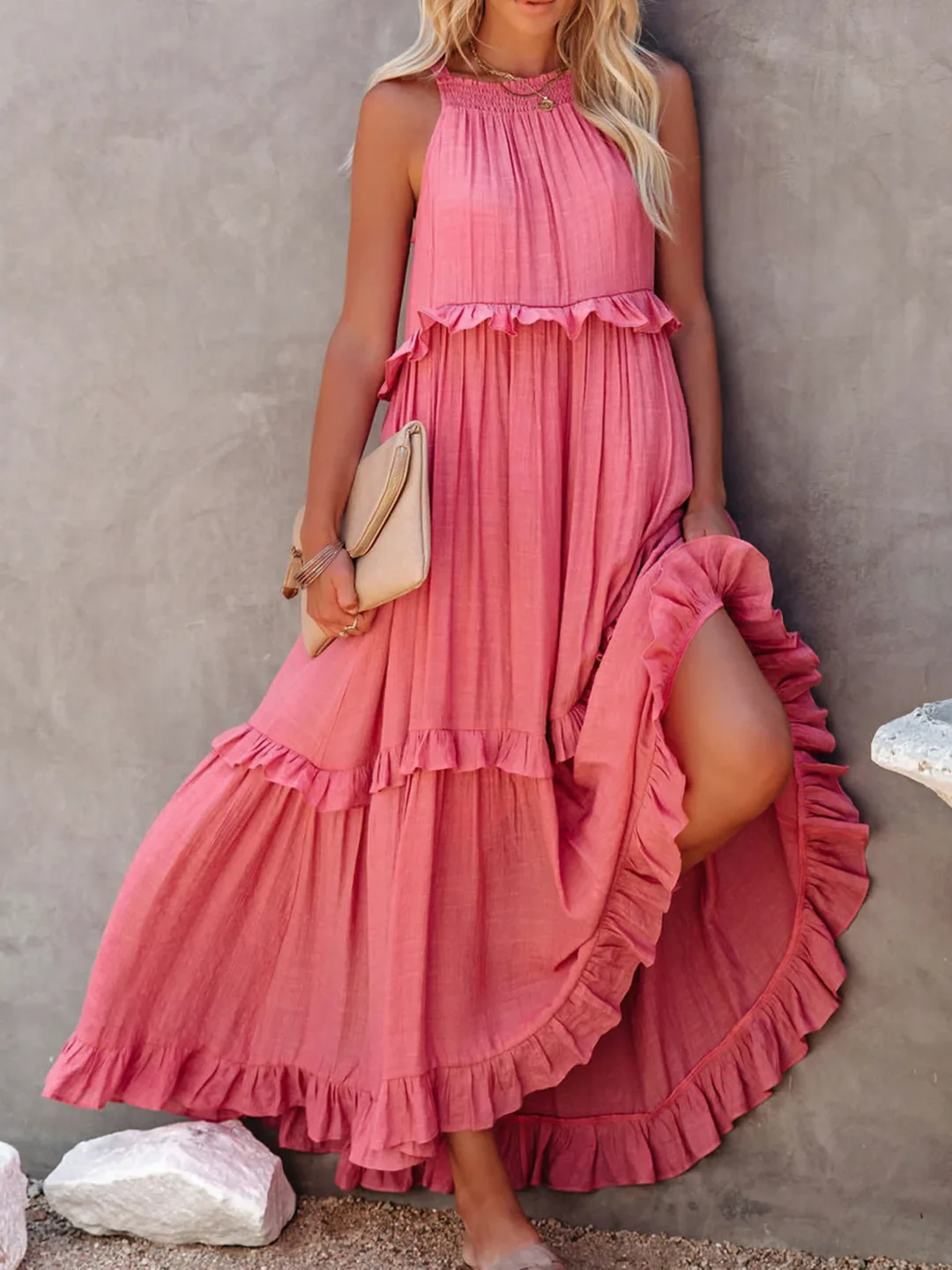 Elsie - Ruffle Maxi Dress
