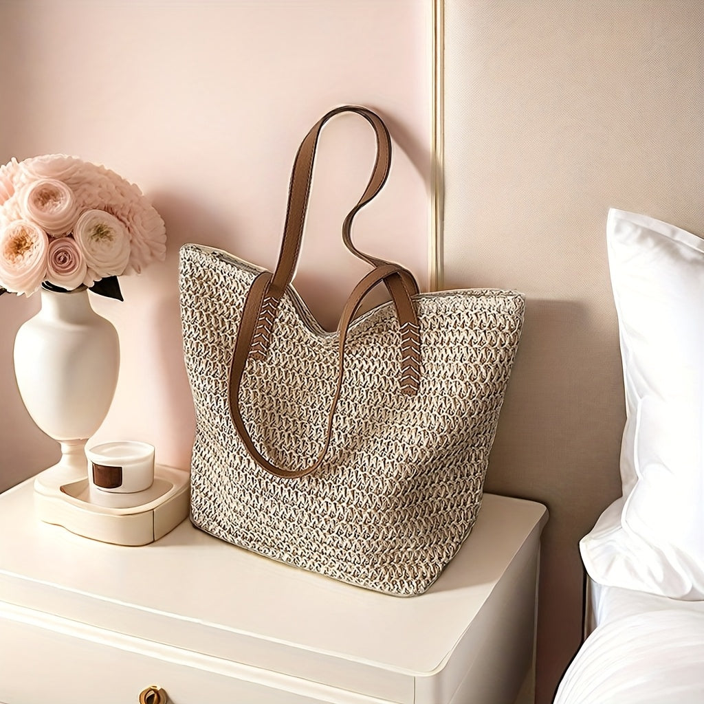 Chic Straw Woven Handbag