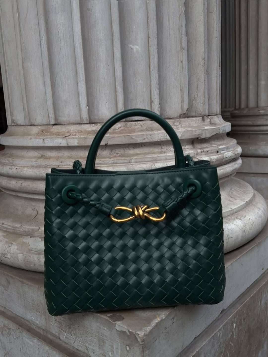 Eloise | Textured Compact Woven Bag