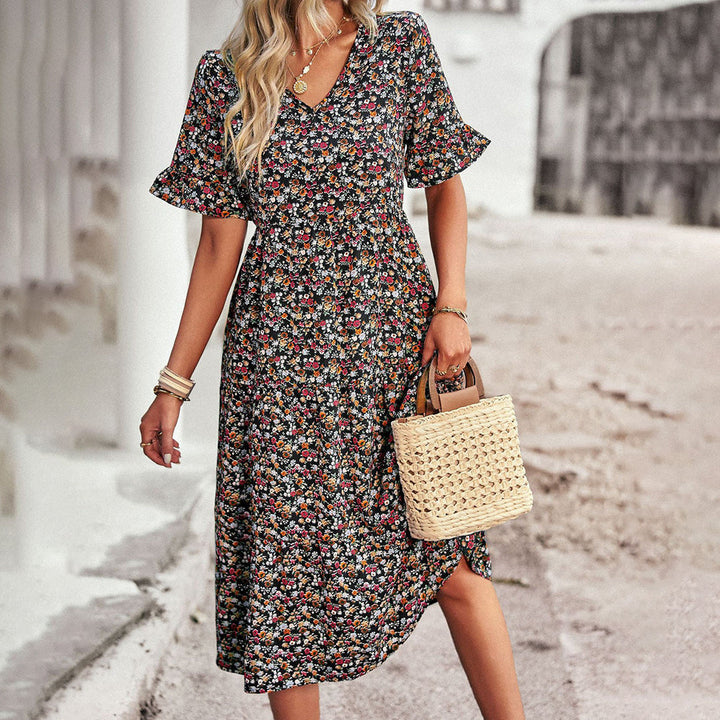 Freya - Summer floral midi dress