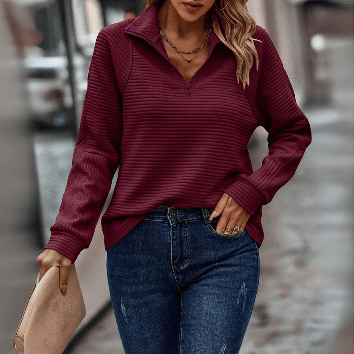 Kathleen | Casual Zip Sweater