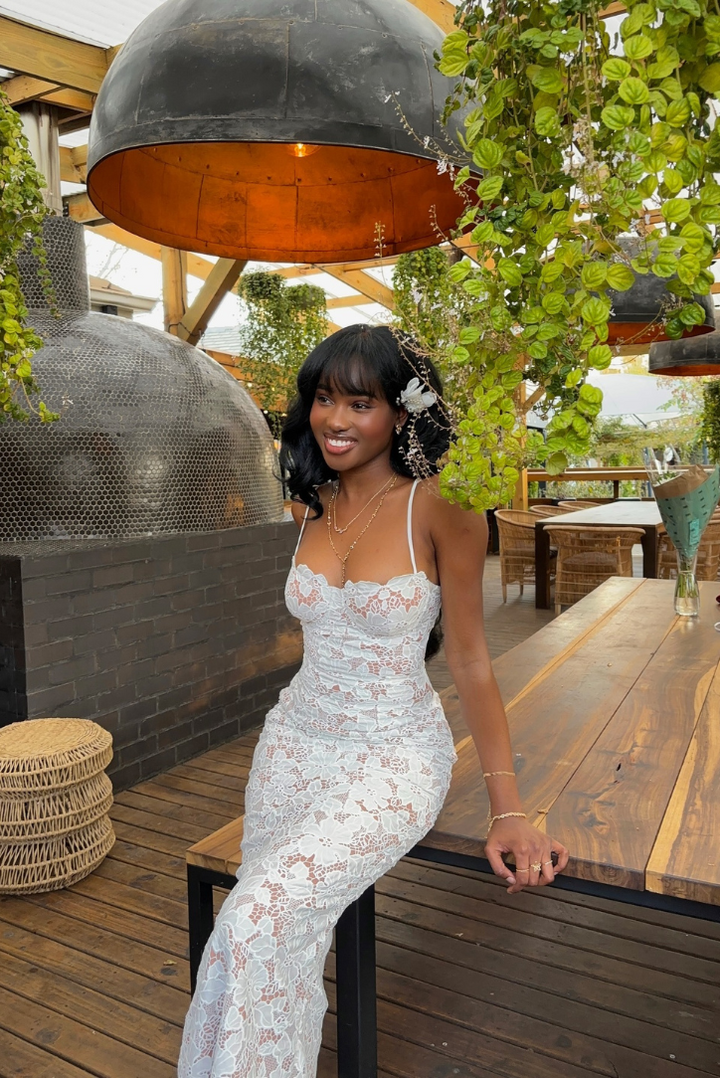 Aderyn | Lace Silhouette Dress