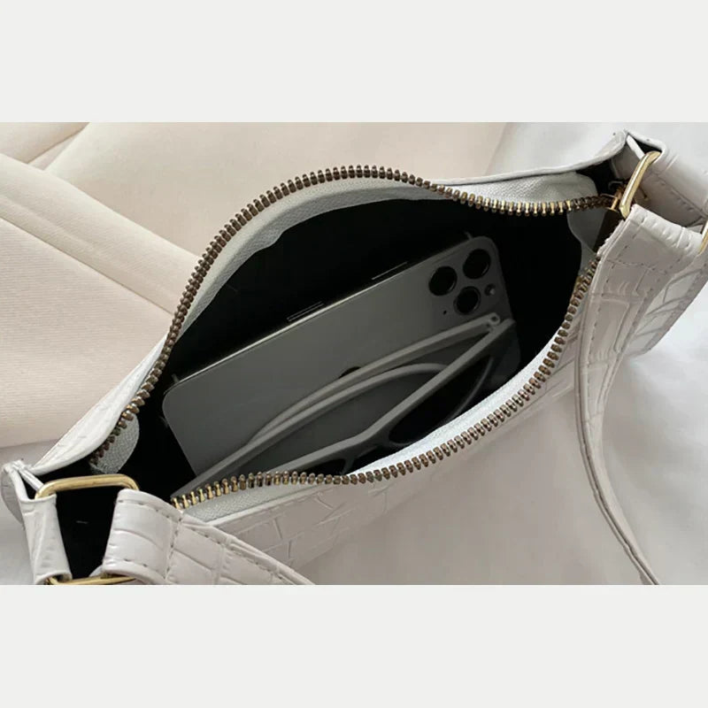 Tilly™ | Shiny Alligator Pattern Shoulder Bag