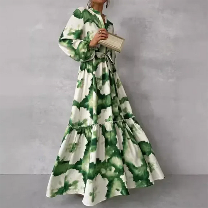 Donna - Ladies Elegant Flowing Floral Maxi Dress