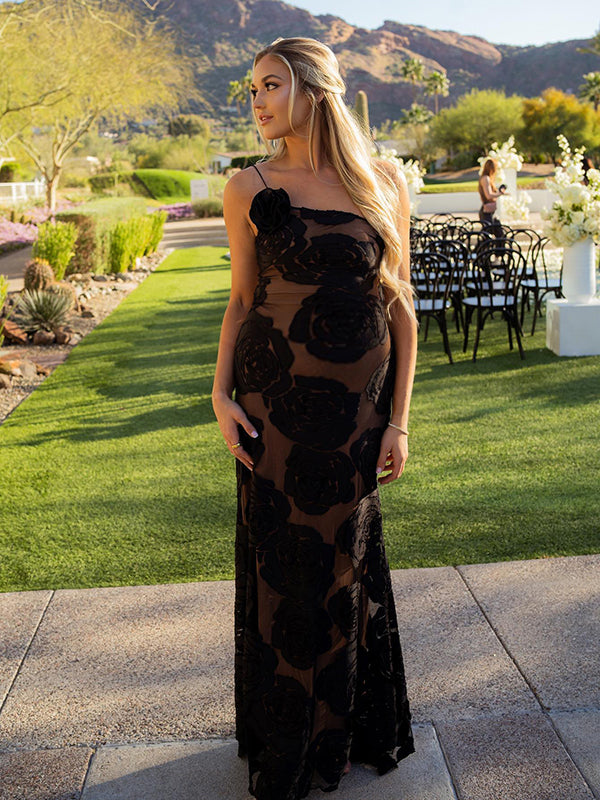 Cassiane | Sheer Floral Dress