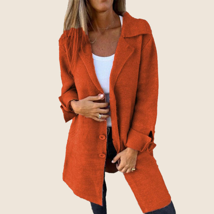 Marcelle - Chic Hooded Coat with Pockets