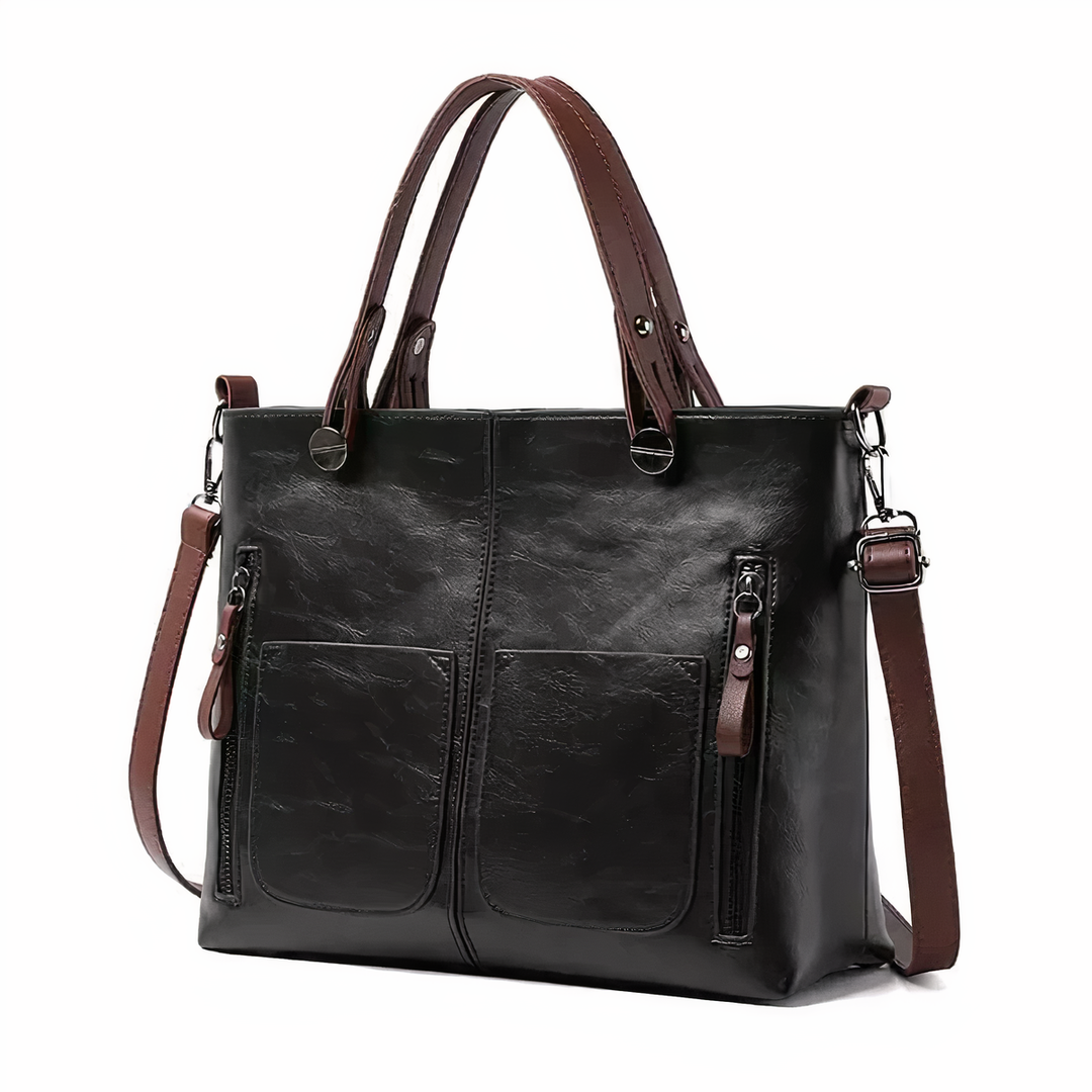 Lina™ - Vintage Leather Shoulder Bag