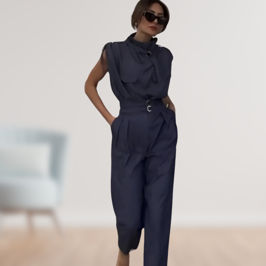 Jazlyn - Stylish Belted Jumpsuit