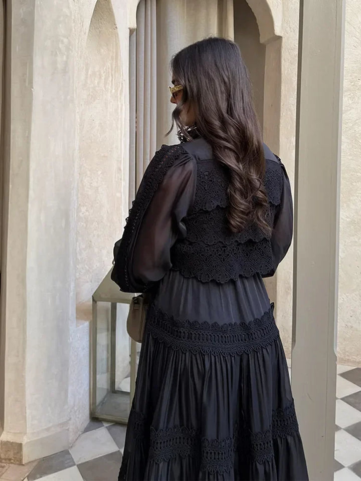 Lexi - Embroidery Maxi Dress