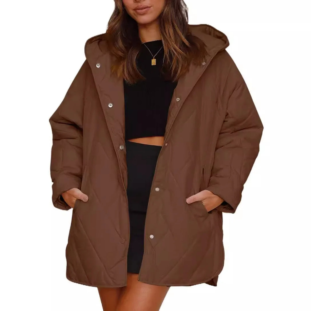 Aria - Quilted Oversized Hooded Coat