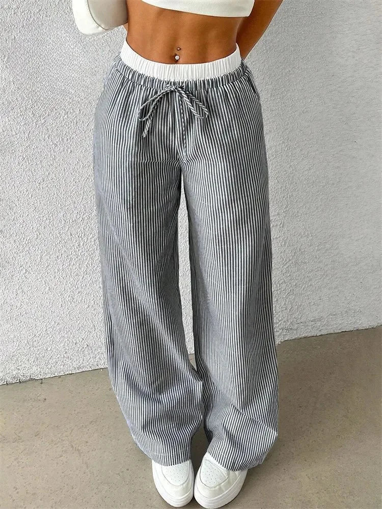 Jane - Casual Striped Pants