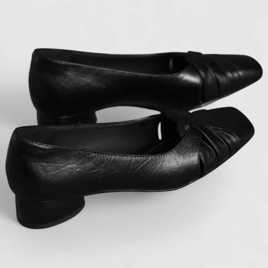 Linda – Elegant Braided Low Heel Pumps