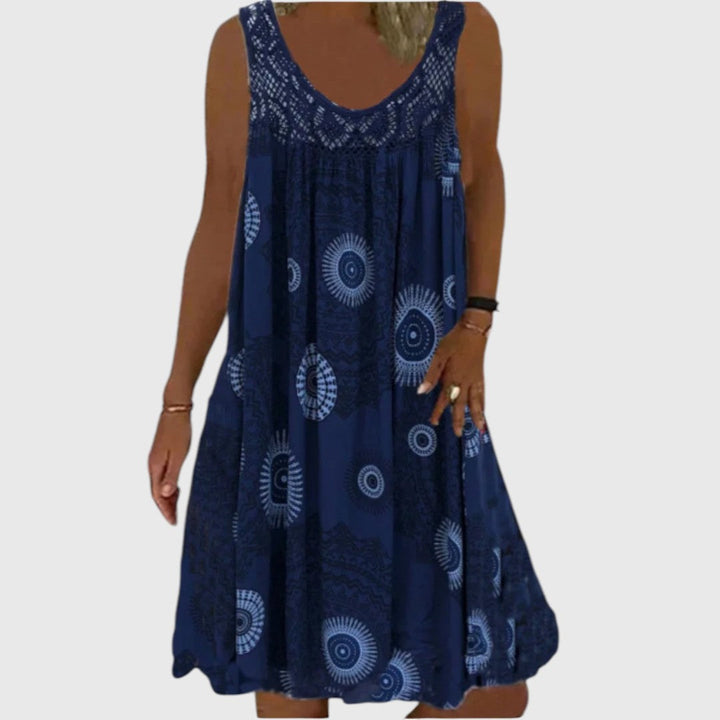 Stephanie - Ladies Sleeveless Comfortable Mini Dress