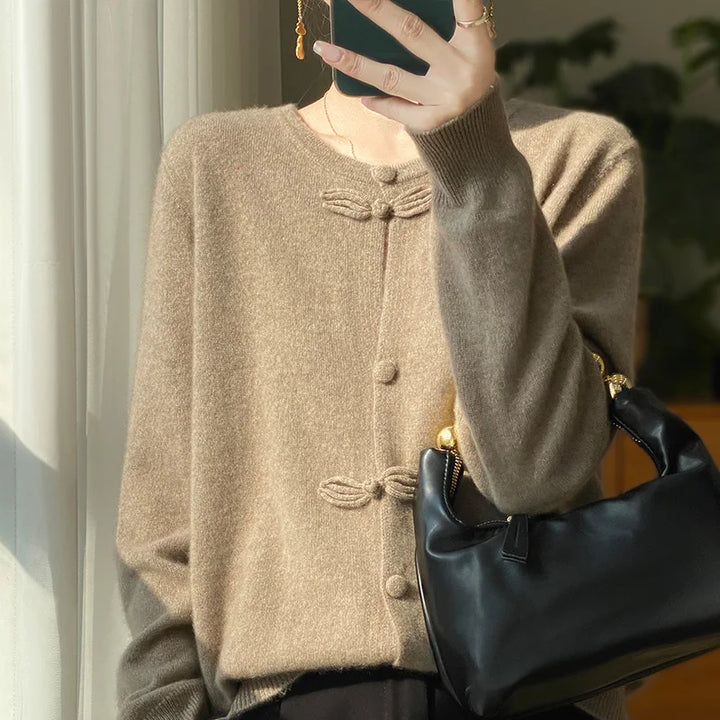 Heather - Bow Design Cardigan