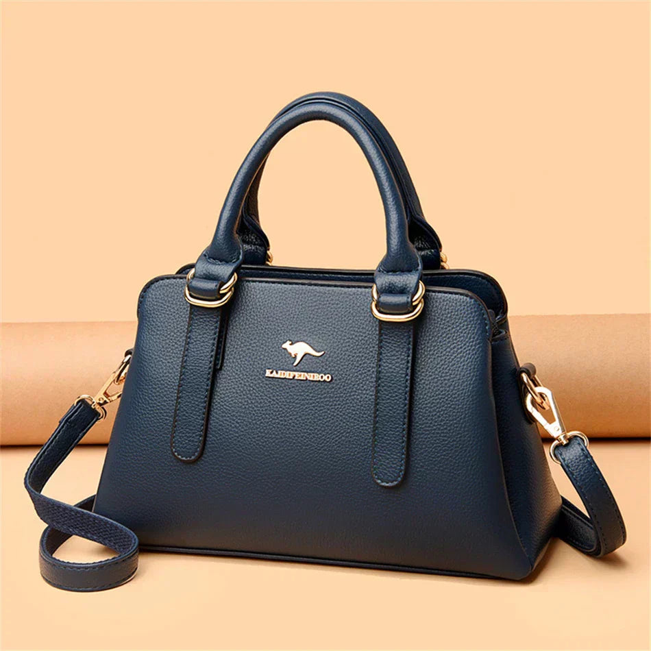 maria™ – Burgundy Handbag with Double Handles