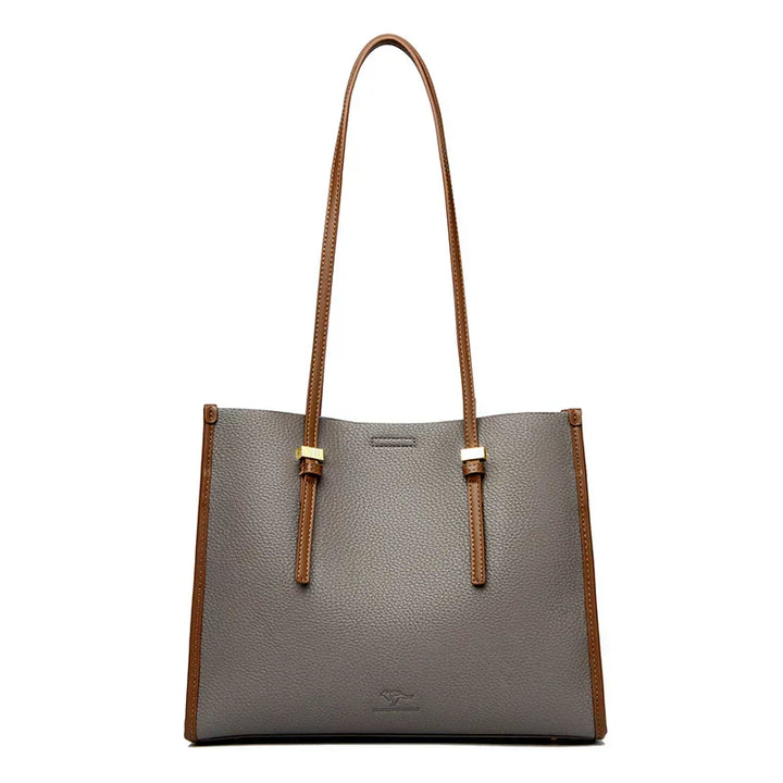 Elegant everyday bag with a leather look