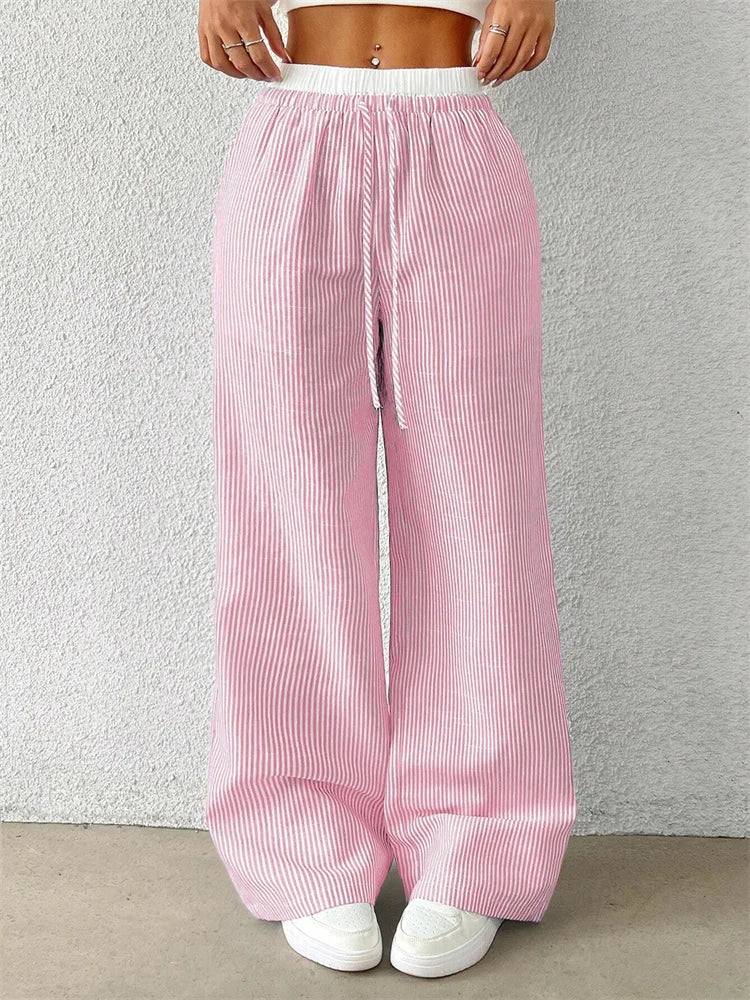 Jane - Casual Striped Pants