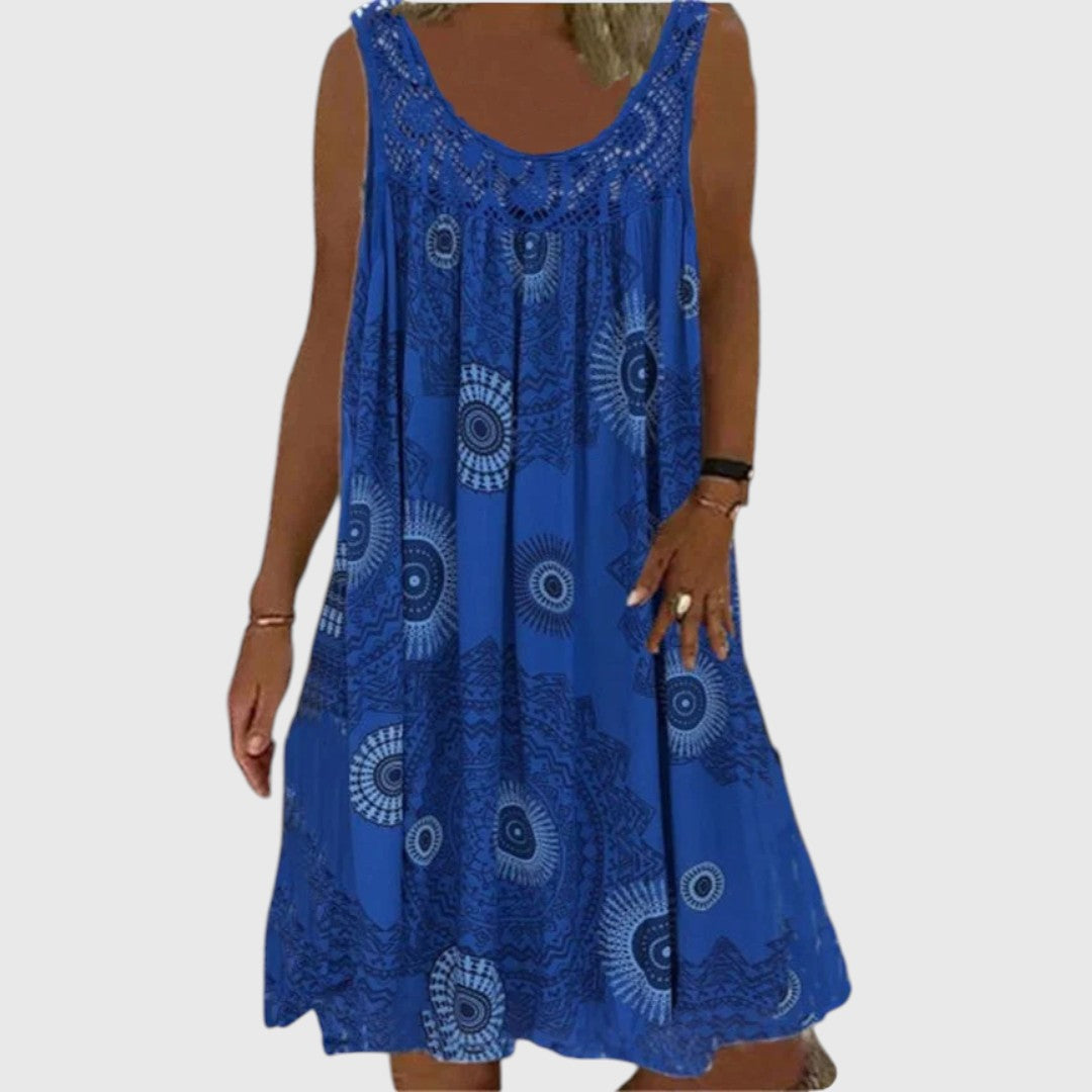 Stephanie - Ladies Sleeveless Comfortable Mini Dress