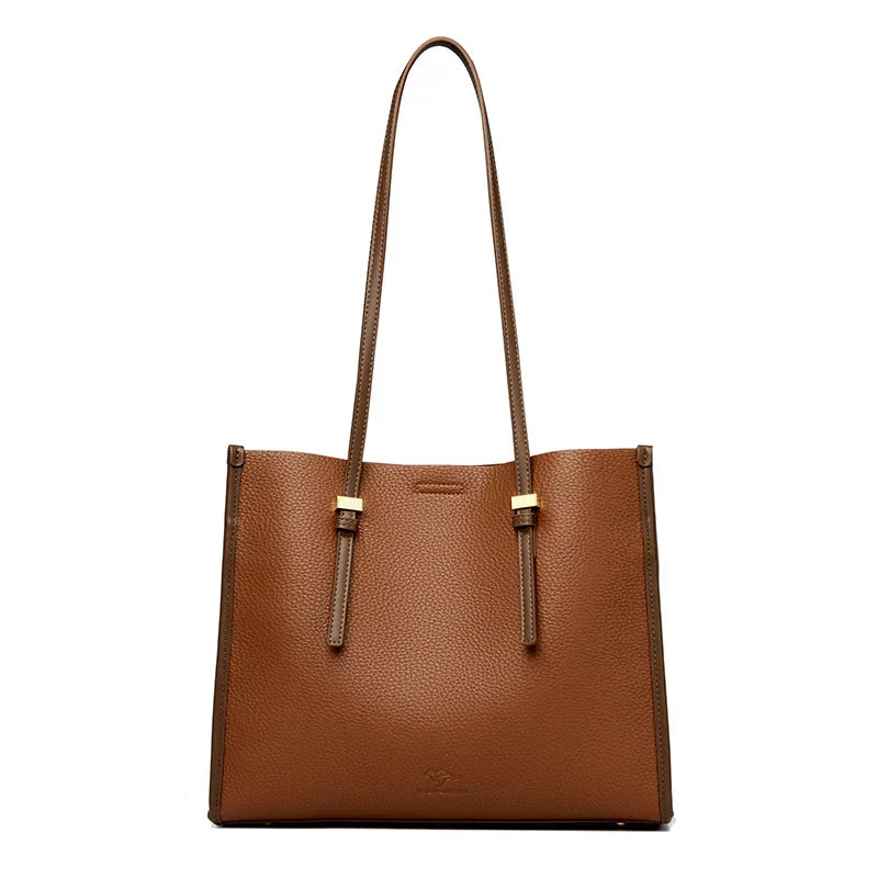 Elegant everyday bag with a leather look