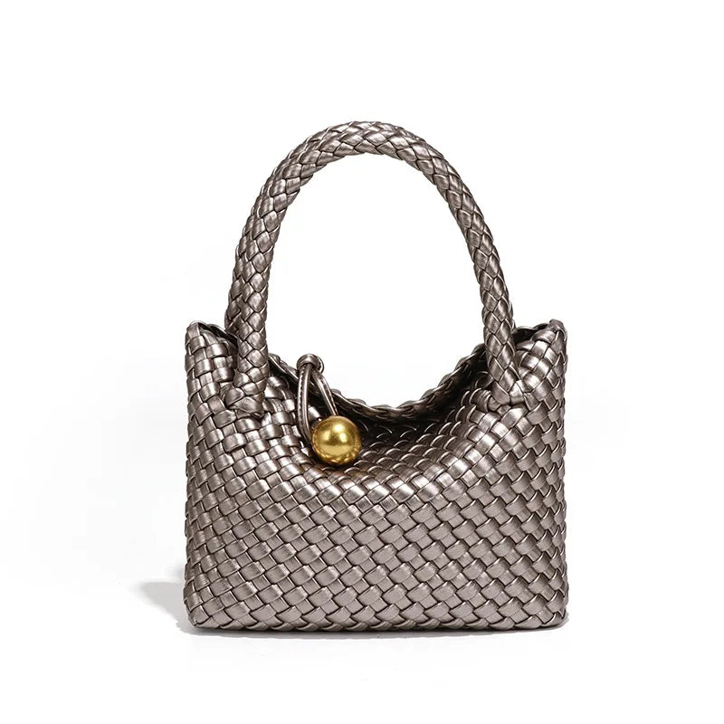 ASTRID™ | Elegant Leather Bag with Gold Accents