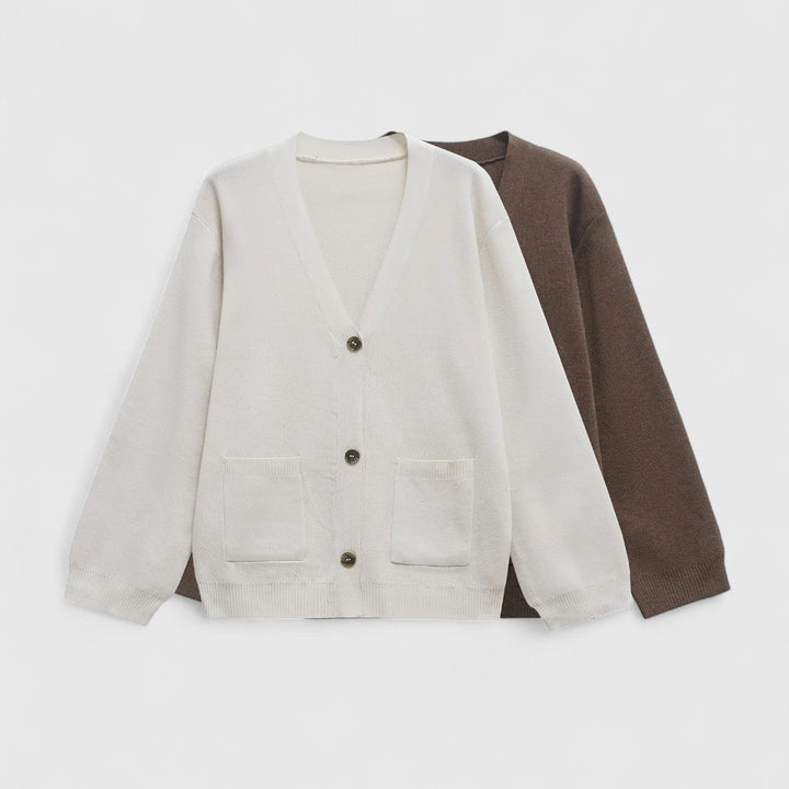 Bella – V-Neck Knitted Cardigan