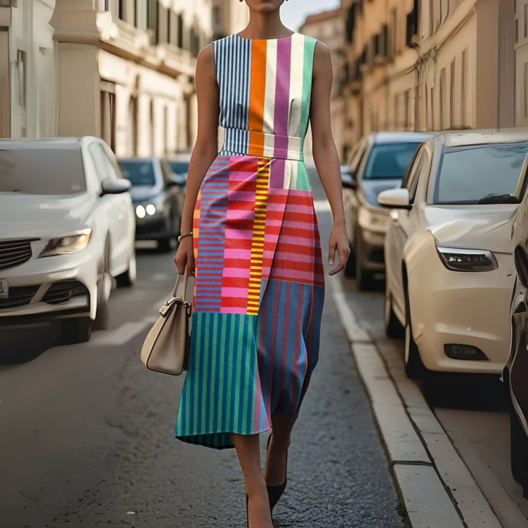 Celin - Printed Sleeveless Dress