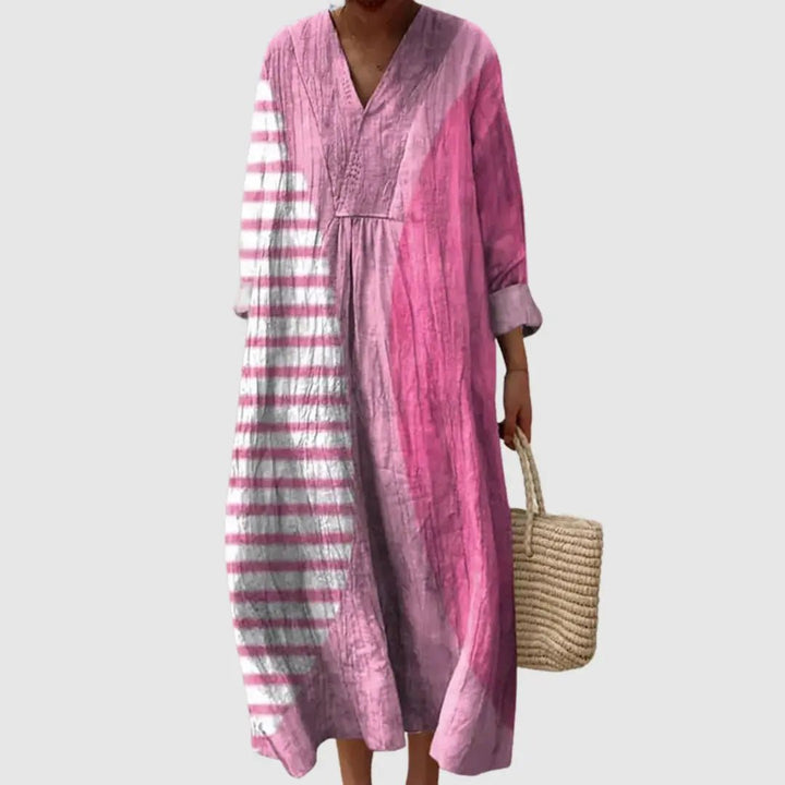 Ariana | Blush Horizon Midi Dress