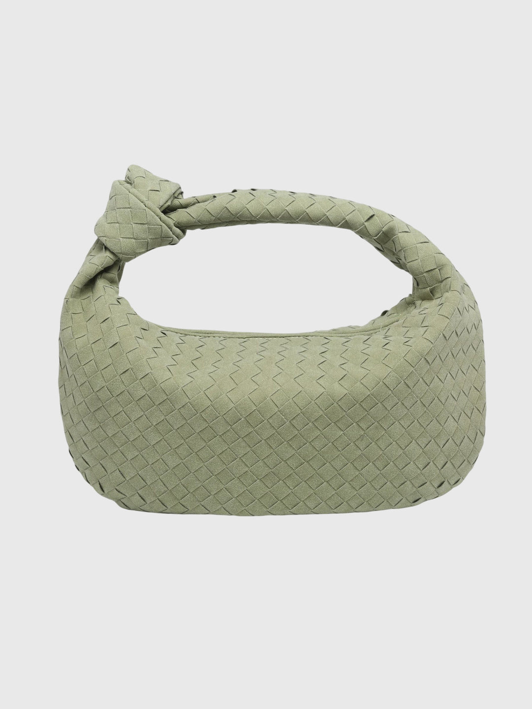 Celeste | Knotted Braided Medium Suede Bag