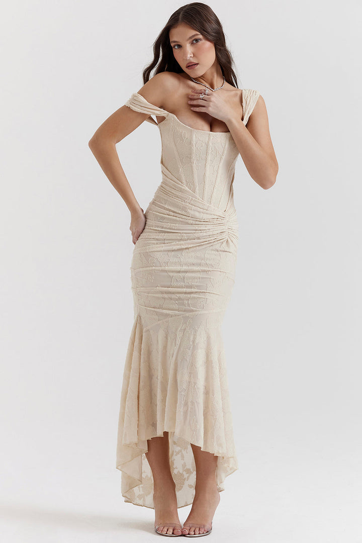 Victoria | Regal Draped Dress