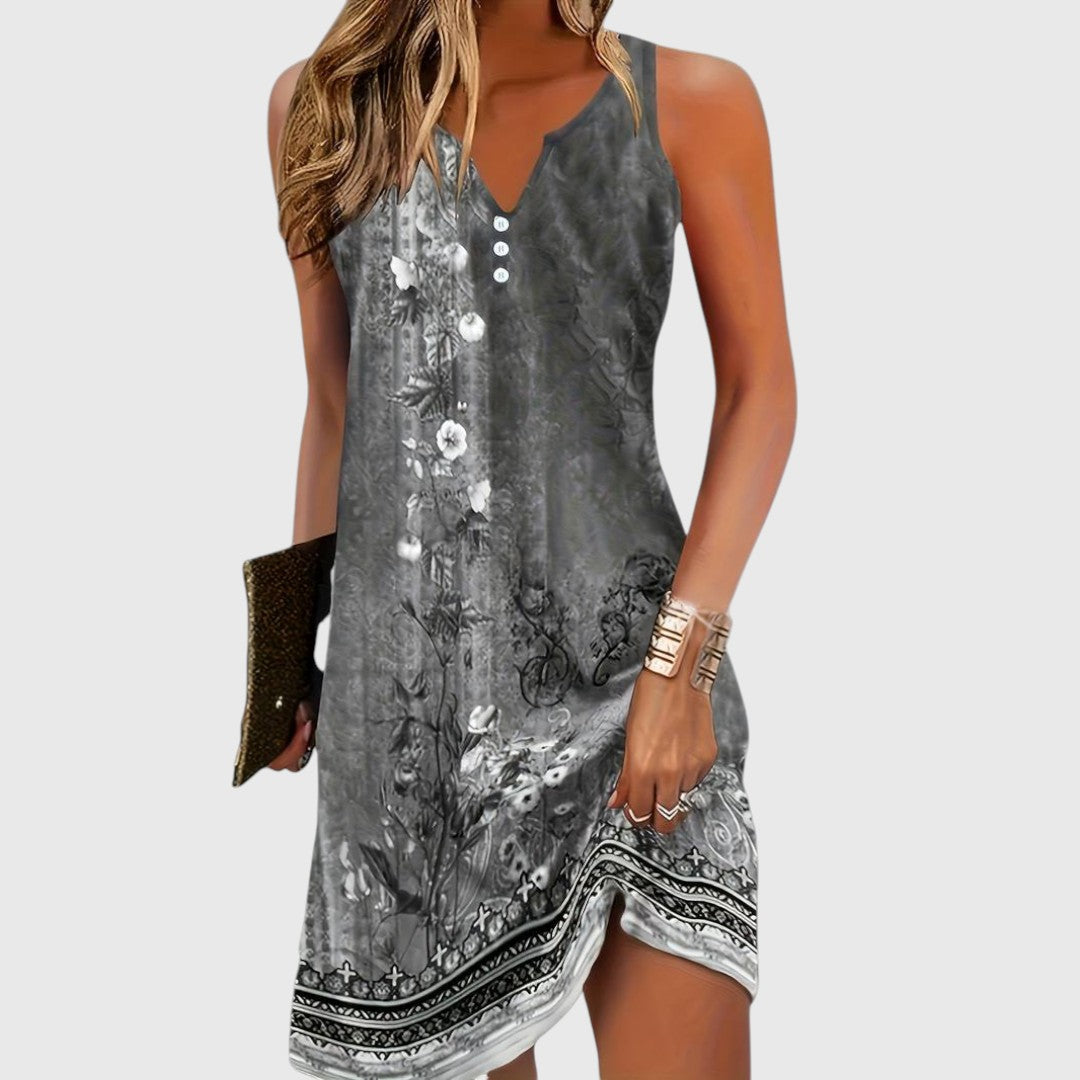 Mila - Ladies Sleeveless Comfortable Mini Dress