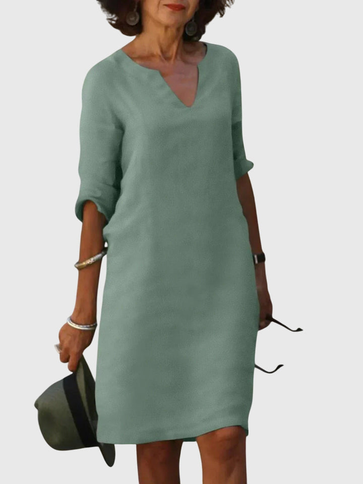 Chelsea - Casual V-Neck Dress