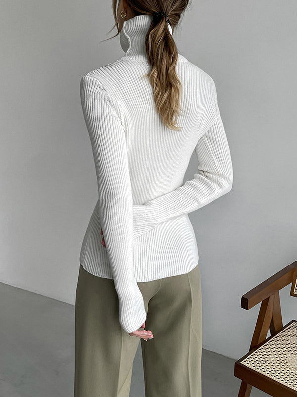 Celeste | Ribbed Turtleneck Sweater