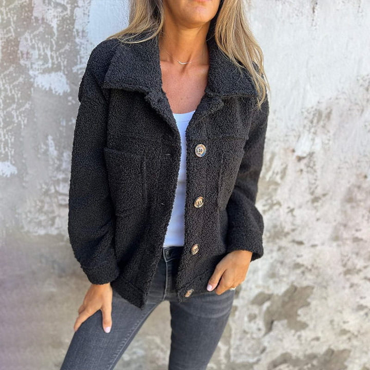 Calla - Cozy Sherpa Button-Up Jacket