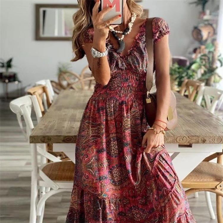 Kirsten - V-Neck Long Dress