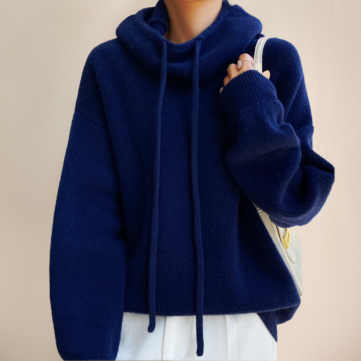 Eva | Drawstring Knit Sweater